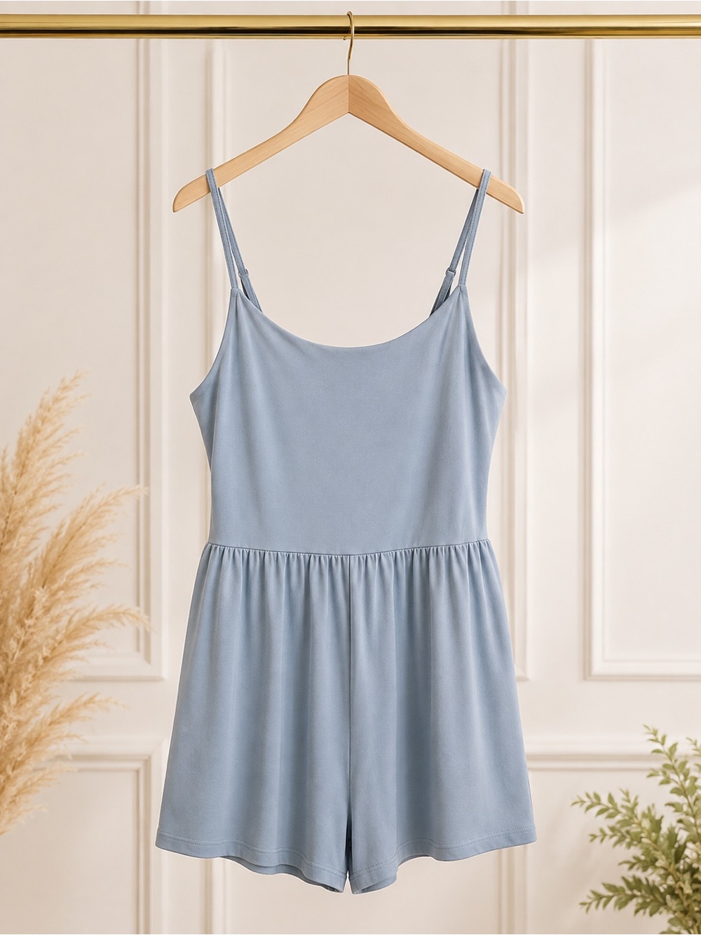 SO Soft Blue Super Soft Spaghetti Strap Shorts Romper XXL Juniors